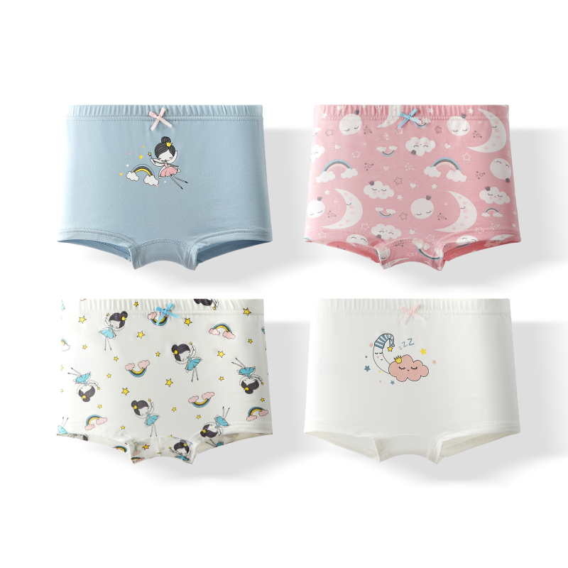 Pamučne bokserice za djevojčice, Klasa A, 95% pamuk, Warm buds