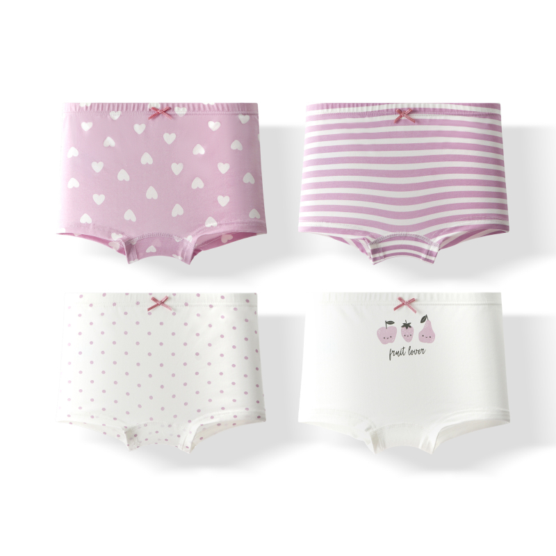 Pamučne bokserice za djevojčice, Klasa A, 95% pamuk, Warm buds