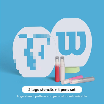 Πίνακας Λογοτύπου Τένις Ρακέτας — Επιφανειακή Σήμανση Λογοτύπου για Διακόσμηση Ρακέτας (Μάρκα: Άλλη; Υλικό: Άλλο; Προέλευση: Άλλη; Εφαρμοστικά Σενάρια: Άλλα; Κατηγορία: Τένις)