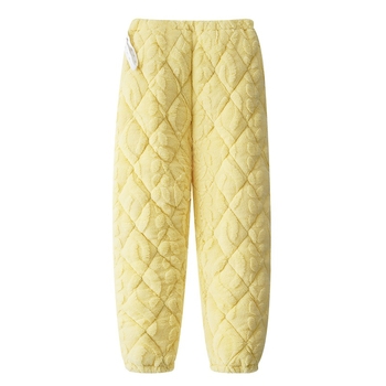 Παντελόνια ύπνου εγκύων με επένδυση από τρία στρώματα βαμβακιού, εξαιρετικά παχιά, μακριά, με αέρινο βαμβάκι, ζεστά για τον χειμώνα