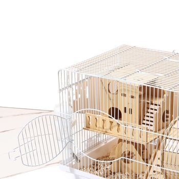 Klietka pre hamsterov – luxusný malý domček, plastová, bezpečná na hryzanie, základný set