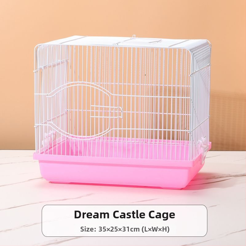 Klietka pre hamsterov – luxusný malý domček, plastová, bezpečná na hryzanie, základný set