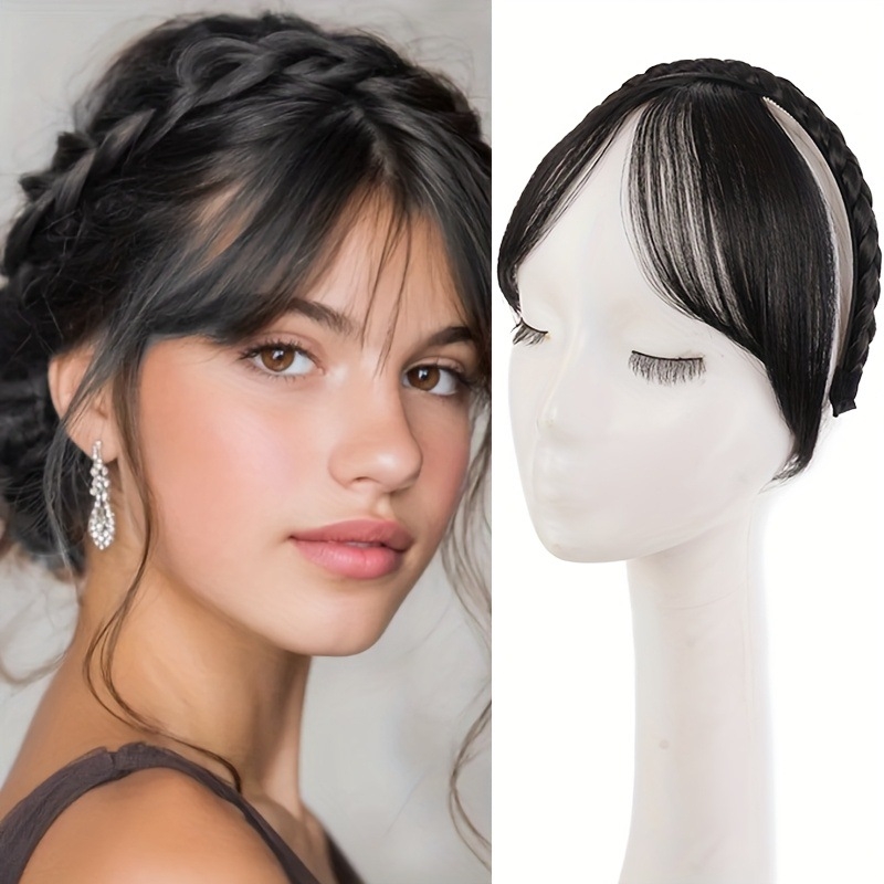 Перука с кичури за лице и странични кичури – интегриран клип за коса; материал: коприна с висока температура; технология: механизъм; не може да се боядисва; марка Chu Chu