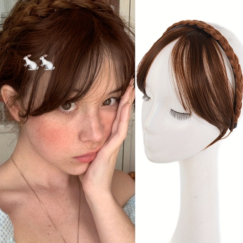 Перука с кичури за лице и странични кичури – интегриран клип за коса; материал: коприна с висока температура; технология: механизъм; не може да се боядисва; марка Chu Chu