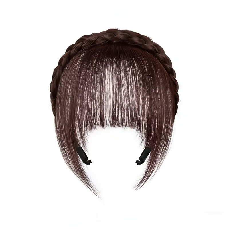 Перука с кичури за лице и странични кичури – интегриран клип за коса; материал: коприна с висока температура; технология: механизъм; не може да се боядисва; марка Chu Chu