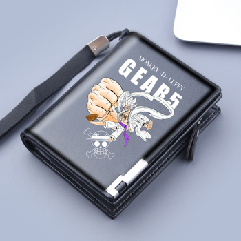 Férfi PU anyagú cipzáros pénztárca, tri-fold, nagy kapacitás, tavasz 2024