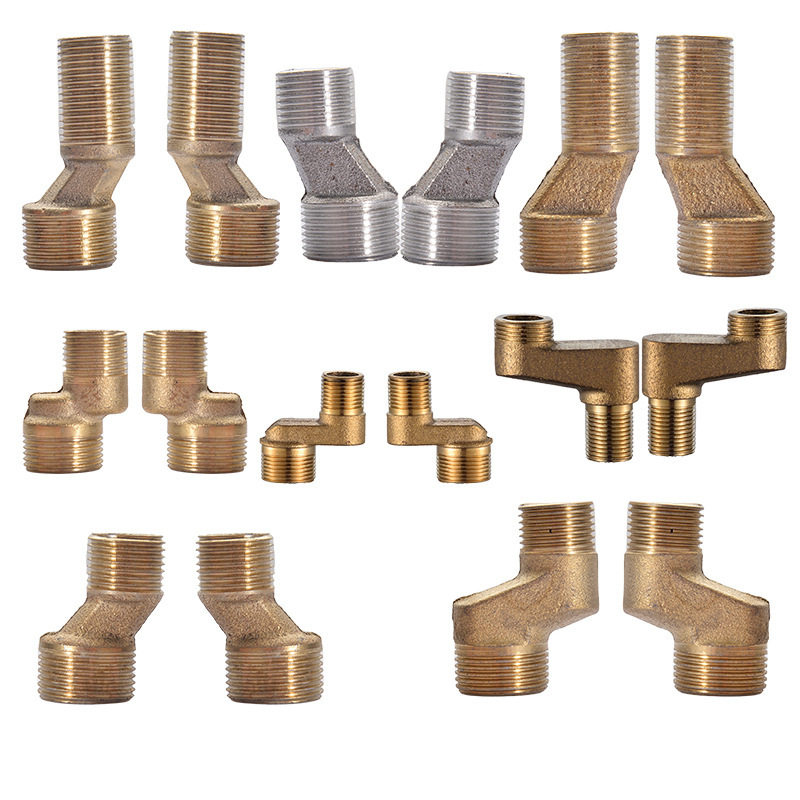 Sprchový kohút z nerezovej ocele so zmeniteľným priemerom a ohnutým uhlovým adaptérom pre kúpeľňu