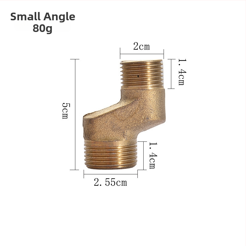 Sprchový kohút z nerezovej ocele so zmeniteľným priemerom a ohnutým uhlovým adaptérom pre kúpeľňu