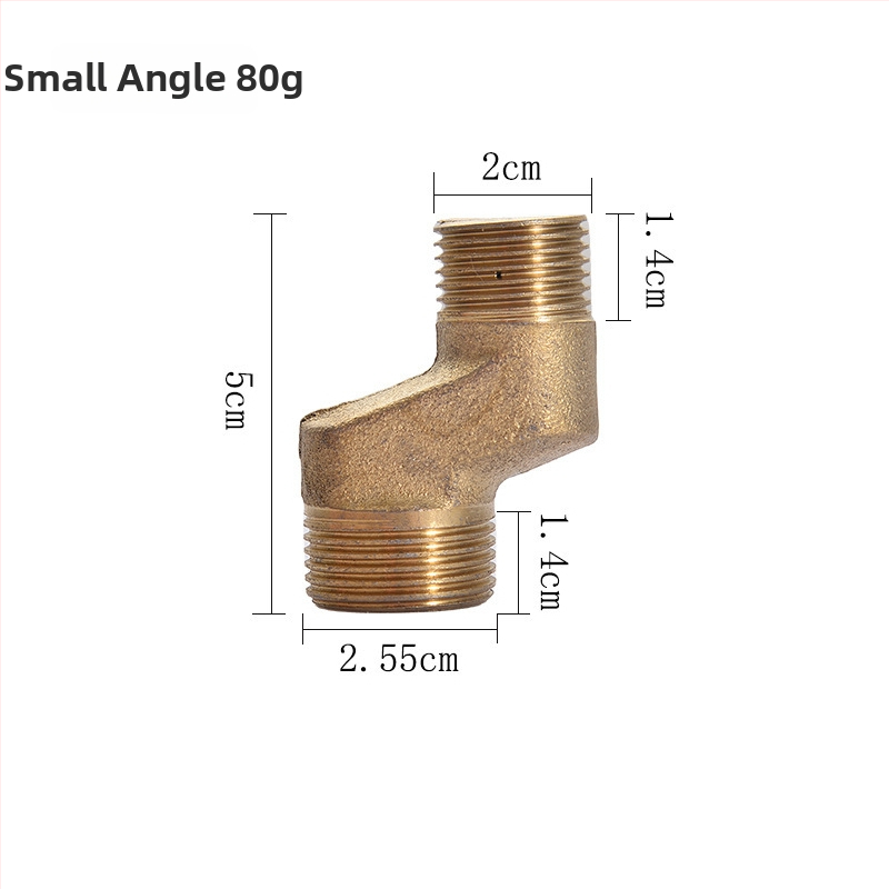 Sprchový kohút z nerezovej ocele so zmeniteľným priemerom a ohnutým uhlovým adaptérom pre kúpeľňu
