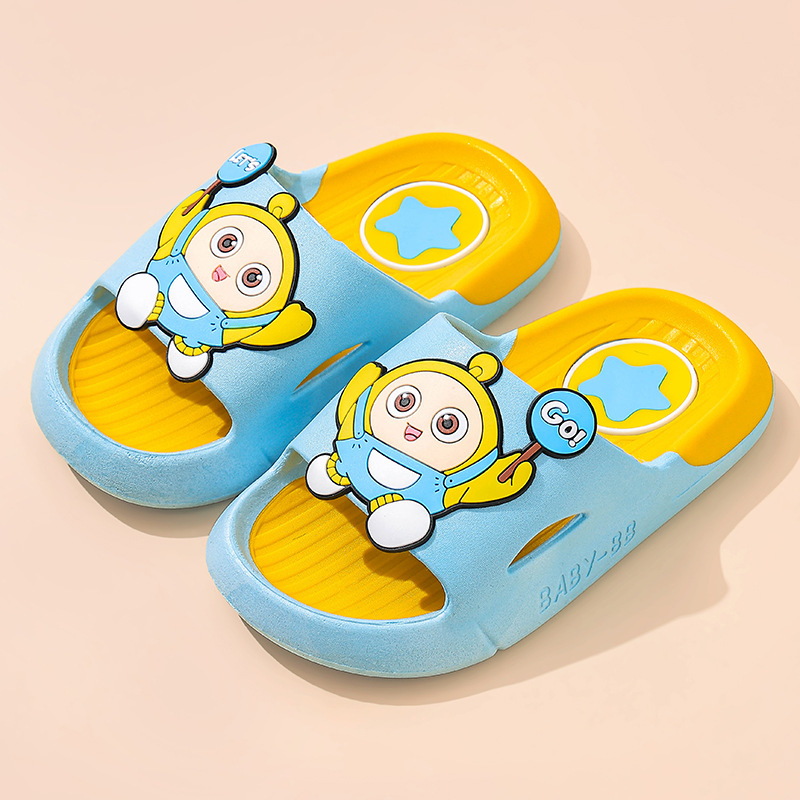 Șlapi pentru copii, stil desen animat, vară, unisex, partea superioară PVC și talpa PVC, vârsta 1–12 ani