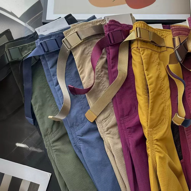 Νάιλον casual workwear σορτς, Κορεάτικου στυλ, ίσια γραμμή, Five-Length, 90% πολυεστέρας