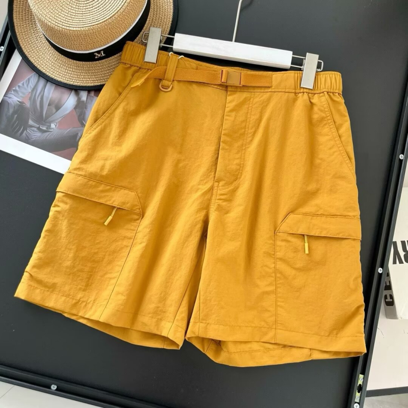 Νάιλον casual workwear σορτς, Κορεάτικου στυλ, ίσια γραμμή, Five-Length, 90% πολυεστέρας