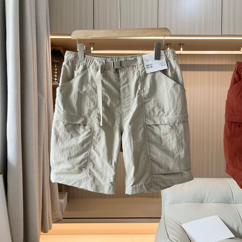 Νάιλον casual workwear σορτς, Κορεάτικου στυλ, ίσια γραμμή, Five-Length, 90% πολυεστέρας