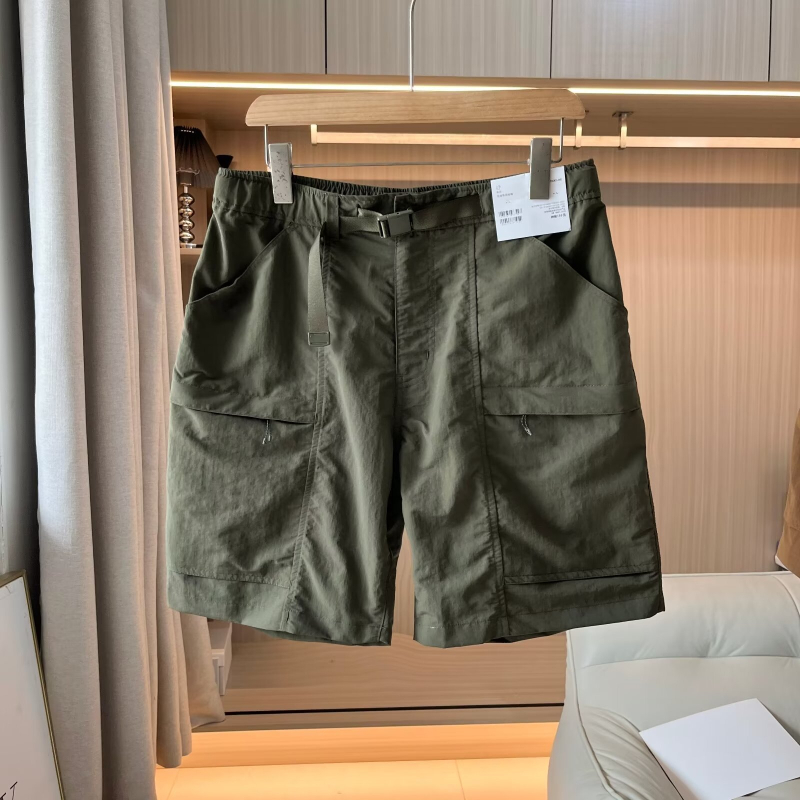 Νάιλον casual workwear σορτς, Κορεάτικου στυλ, ίσια γραμμή, Five-Length, 90% πολυεστέρας