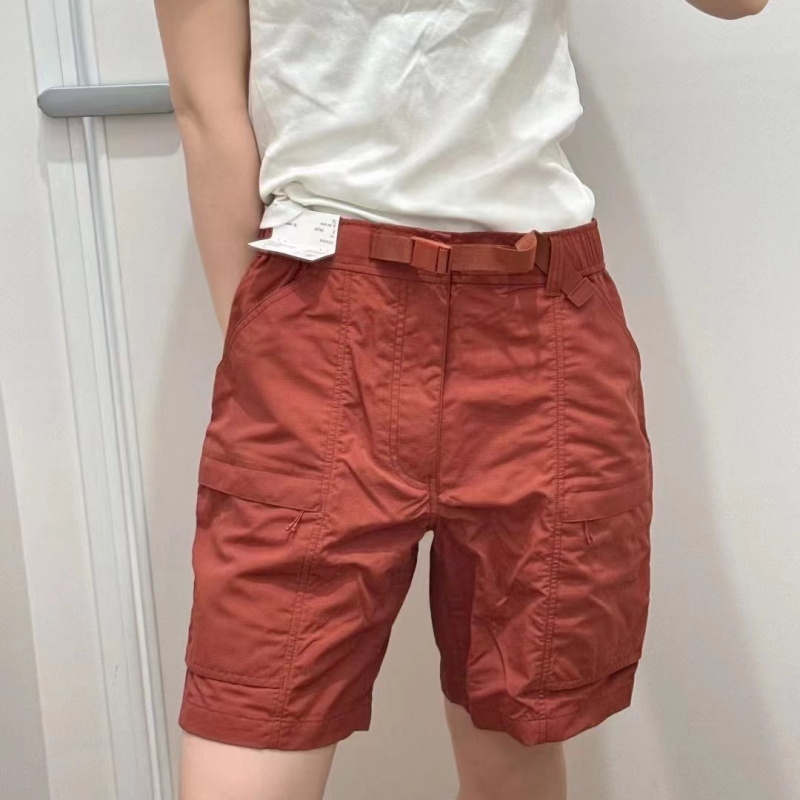 Νάιλον casual workwear σορτς, Κορεάτικου στυλ, ίσια γραμμή, Five-Length, 90% πολυεστέρας