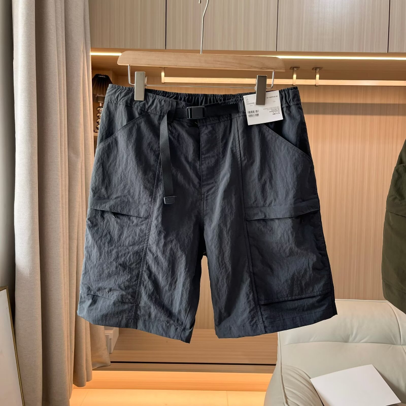 Νάιλον casual workwear σορτς, Κορεάτικου στυλ, ίσια γραμμή, Five-Length, 90% πολυεστέρας