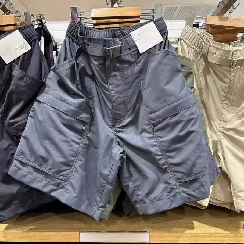 Νάιλον casual workwear σορτς, Κορεάτικου στυλ, ίσια γραμμή, Five-Length, 90% πολυεστέρας