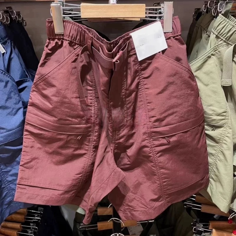 Νάιλον casual workwear σορτς, Κορεάτικου στυλ, ίσια γραμμή, Five-Length, 90% πολυεστέρας