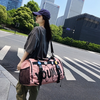 Športový fitness batoh so suchy–mokrým oddelením, priedušný nylon, unisex, cestovná taška