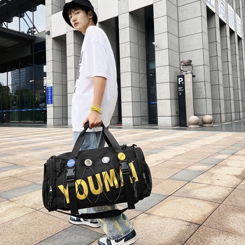 Športový fitness batoh so suchy–mokrým oddelením, priedušný nylon, unisex, cestovná taška