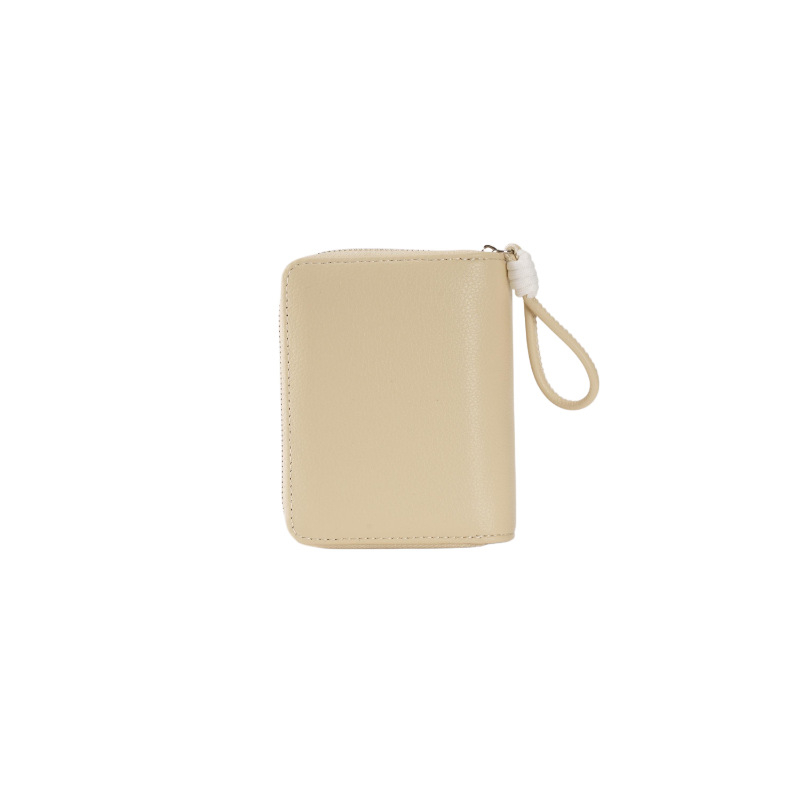 Kompaktni PU novčanik s više pretinaca za kartice, monokromatski dizajn, podstava od poliestera, poslovni stil, licencirane privatne marke
