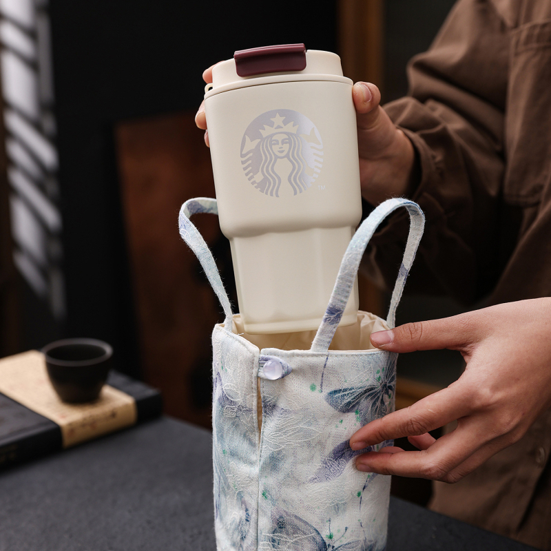 Set Gongfu pentru ceai cu ceainic și ceașcă în geantă de pânză — stil modern minimalist, pentru uz acasă și în călătorii