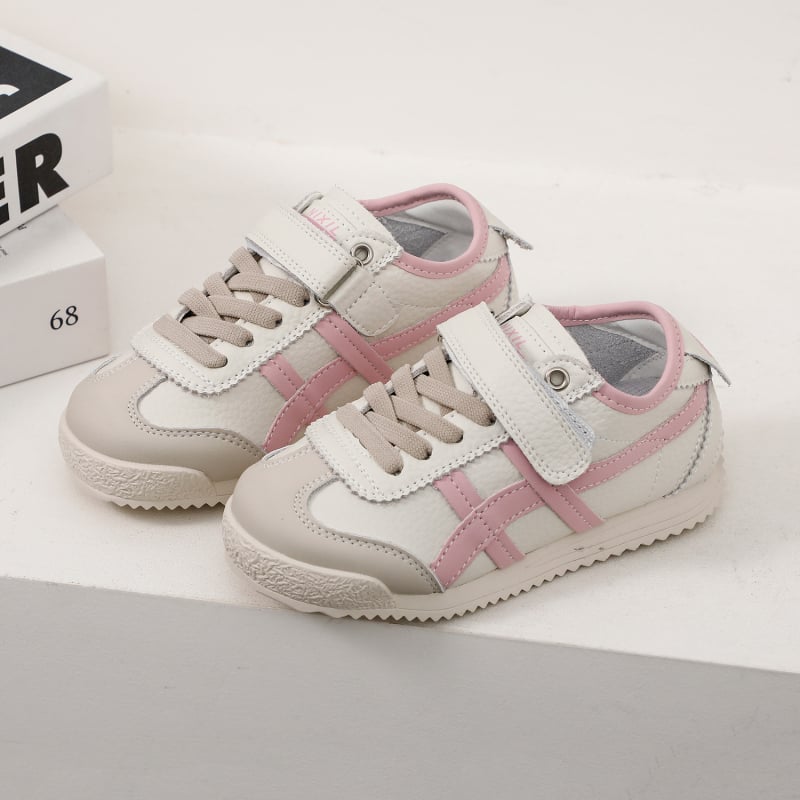 Uniszex vékony talpú sportcipő Velcro zárással, felső része szuper rostos bőr, gumitalp, lélegző és csúszásmentes, tavasz 2025