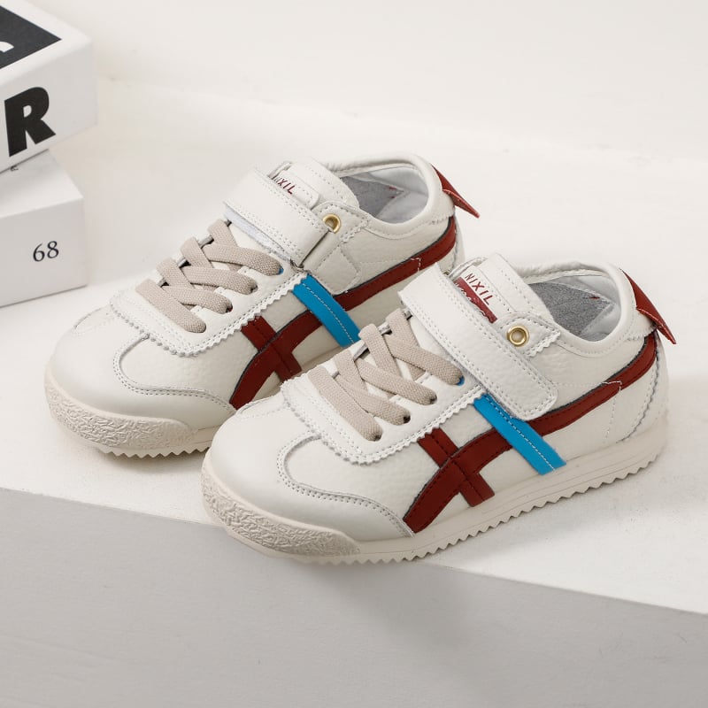 Uniszex vékony talpú sportcipő Velcro zárással, felső része szuper rostos bőr, gumitalp, lélegző és csúszásmentes, tavasz 2025