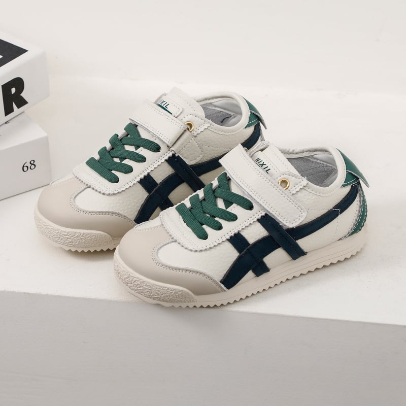 Uniszex vékony talpú sportcipő Velcro zárással, felső része szuper rostos bőr, gumitalp, lélegző és csúszásmentes, tavasz 2025