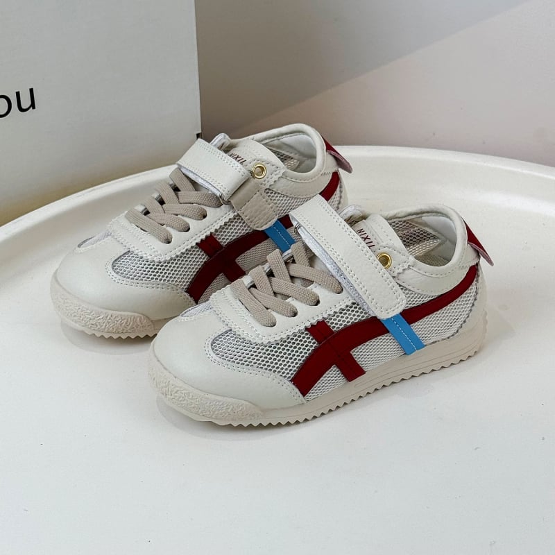 Uniszex vékony talpú sportcipő Velcro zárással, felső része szuper rostos bőr, gumitalp, lélegző és csúszásmentes, tavasz 2025