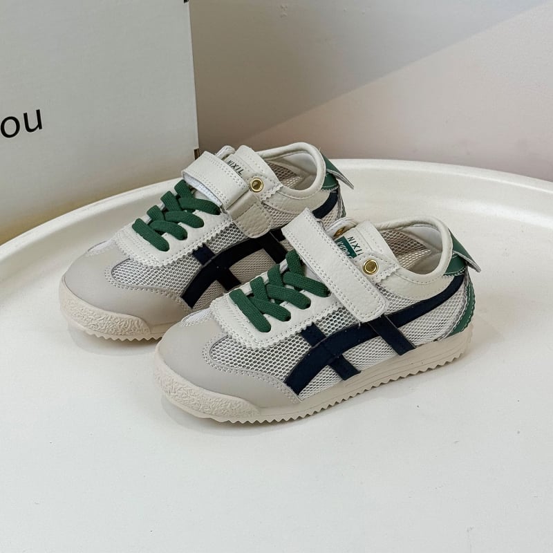 Uniszex vékony talpú sportcipő Velcro zárással, felső része szuper rostos bőr, gumitalp, lélegző és csúszásmentes, tavasz 2025