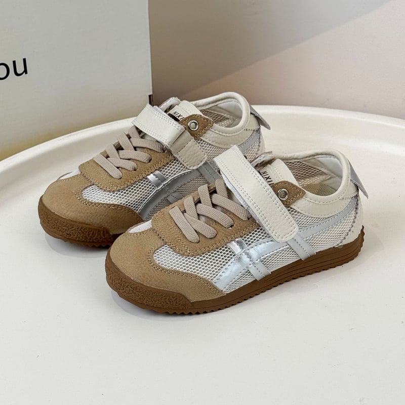 Uniszex vékony talpú sportcipő Velcro zárással, felső része szuper rostos bőr, gumitalp, lélegző és csúszásmentes, tavasz 2025