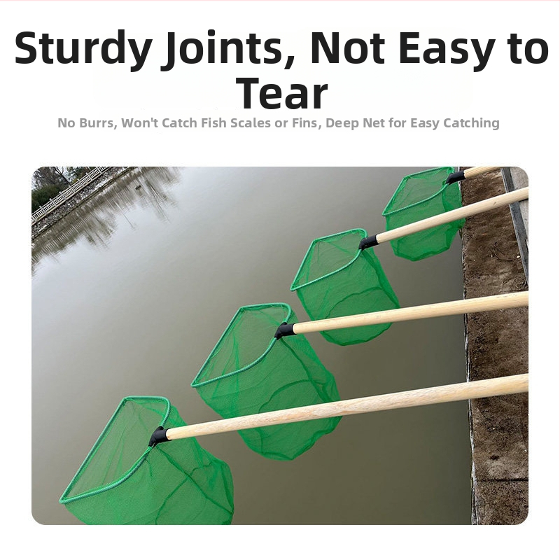 Železná sieť do akvária s pevným dreveným držadlom