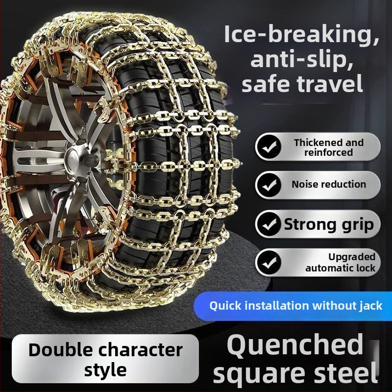 Vasból készült autóhóláncok, testreszabható, 5 kg, autókhoz, SUV-hoz és terepjárókhoz