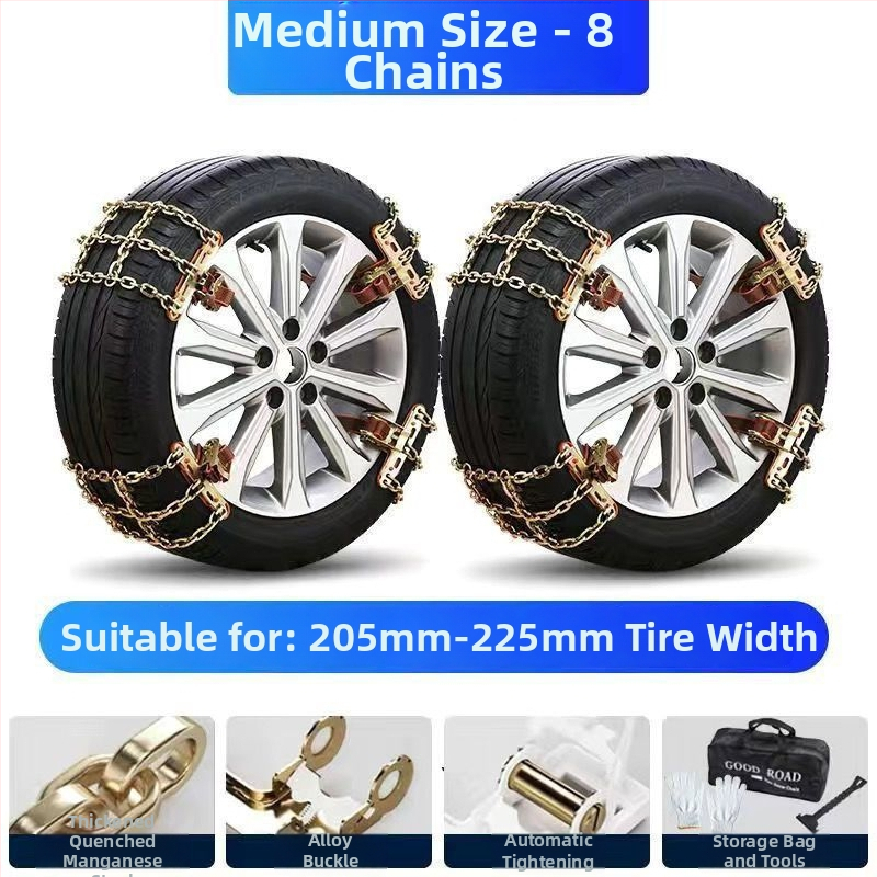 Vasból készült autóhóláncok, testreszabható, 5 kg, autókhoz, SUV-hoz és terepjárókhoz
