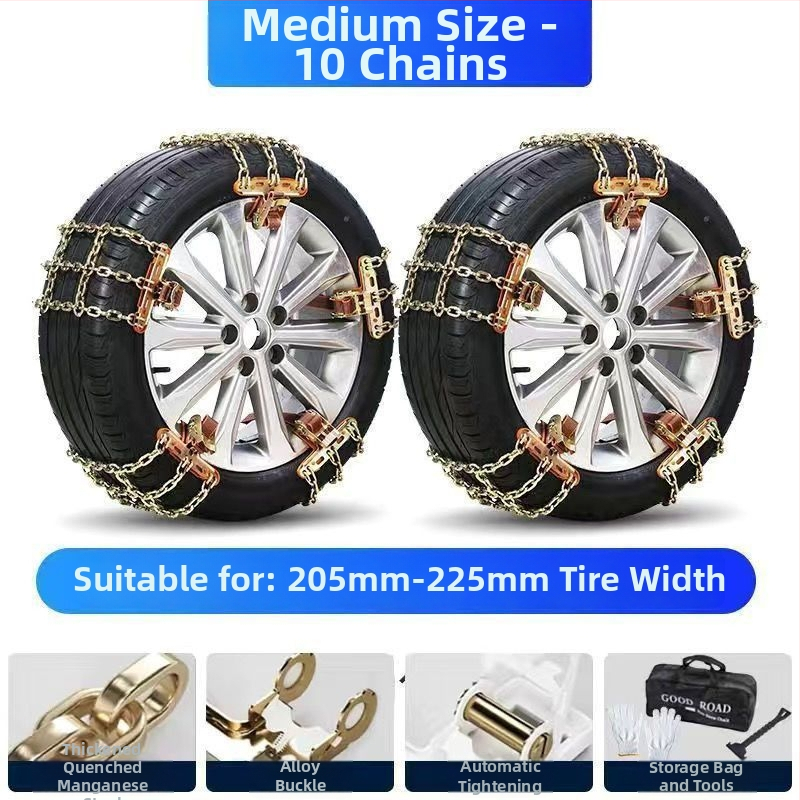 Vasból készült autóhóláncok, testreszabható, 5 kg, autókhoz, SUV-hoz és terepjárókhoz