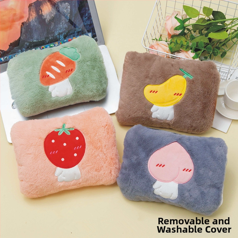 Recipient de apă fierbinte reîncărcabil cu design pluș caricatural (seria W) – 220V, 500W, încălzire prin încărcare, controlul temperaturii 65°C