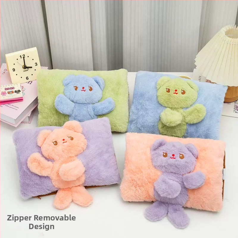 Recipient de apă fierbinte reîncărcabil cu design pluș caricatural (seria W) – 220V, 500W, încălzire prin încărcare, controlul temperaturii 65°C