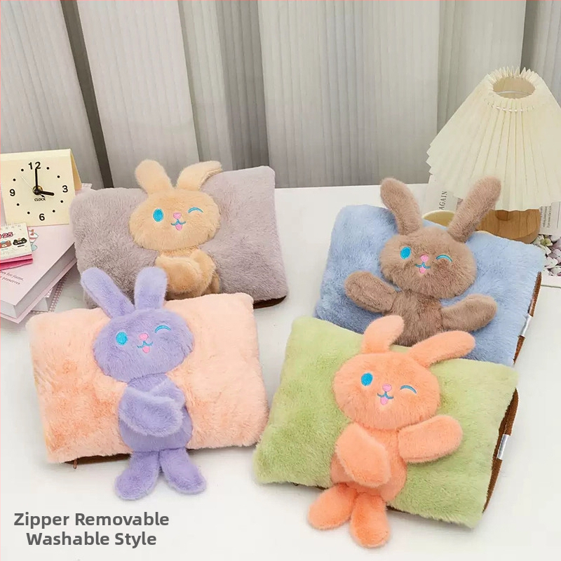 Recipient de apă fierbinte reîncărcabil cu design pluș caricatural (seria W) – 220V, 500W, încălzire prin încărcare, controlul temperaturii 65°C