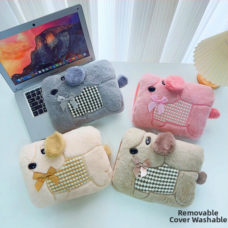 Recipient de apă fierbinte reîncărcabil cu design pluș caricatural (seria W) – 220V, 500W, încălzire prin încărcare, controlul temperaturii 65°C