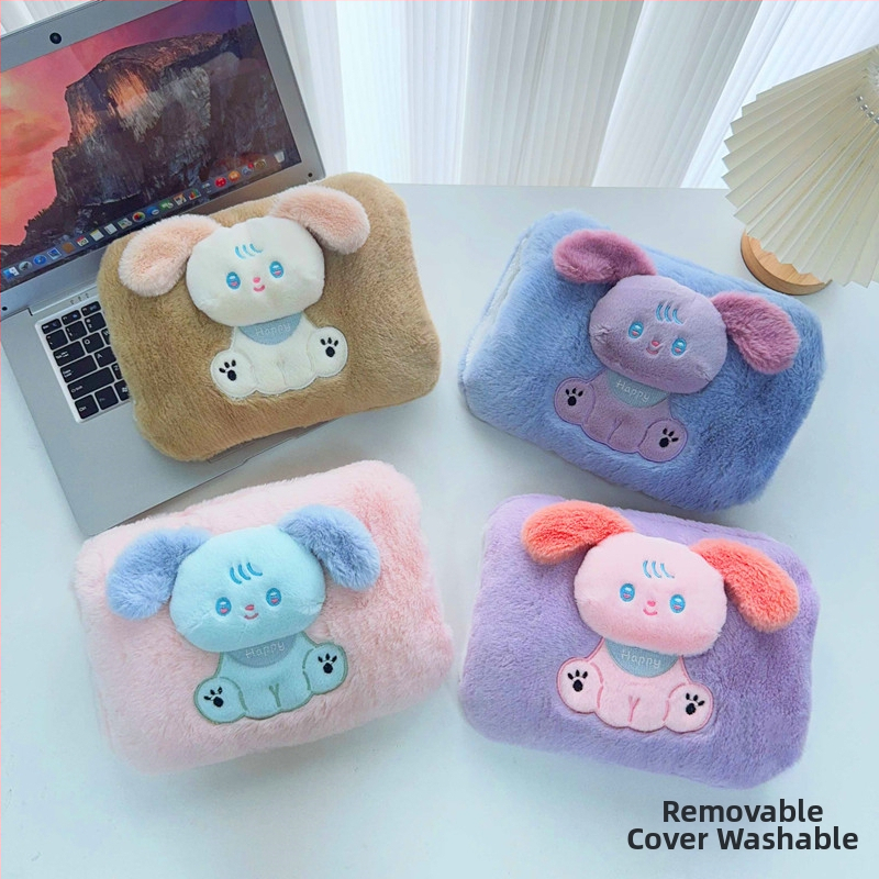 Recipient de apă fierbinte reîncărcabil cu design pluș caricatural (seria W) – 220V, 500W, încălzire prin încărcare, controlul temperaturii 65°C