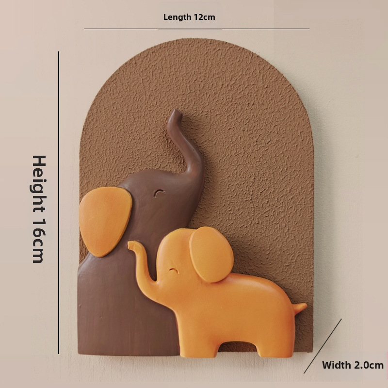 3D dekoratív falmatrica – 1 darab, gyanta + fa panel, növények és virágok motívum, modern minimalist stílus, háromdimenziós kialakítás