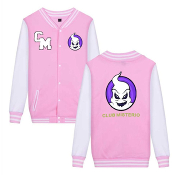 Felnőtt anime mintás sportos pulóver baseball-stílusban – szabad szabás, állógallér, egy sor gombos zárás, velúr bélés, fő anyag poliészter 65%