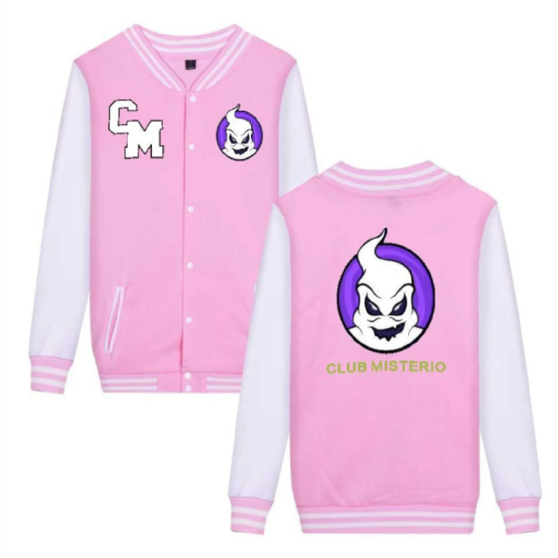 Felnőtt anime mintás sportos pulóver baseball-stílusban – szabad szabás, állógallér, egy sor gombos zárás, velúr bélés, fő anyag poliészter 65%