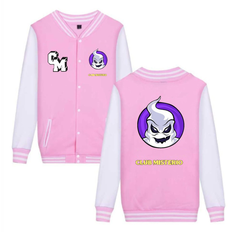 Felnőtt anime mintás sportos pulóver baseball-stílusban – szabad szabás, állógallér, egy sor gombos zárás, velúr bélés, fő anyag poliészter 65%