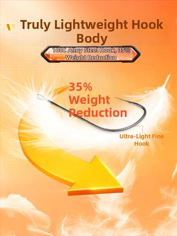 Little Fengxian Cârlig Dublu cu Linie Subțire pentru Pescuit în Râu, 20 Perechi în Cutie