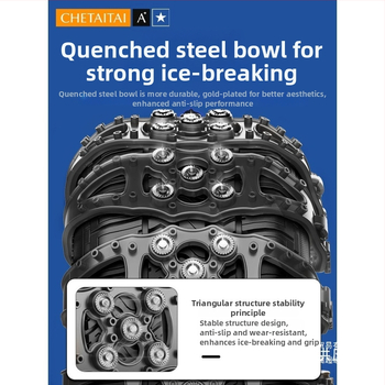 Csúszásgátló hólánc autókhoz és kis SUV-khoz, univerzális, gumiból készült, modell P180-2, cikkszám Ru126