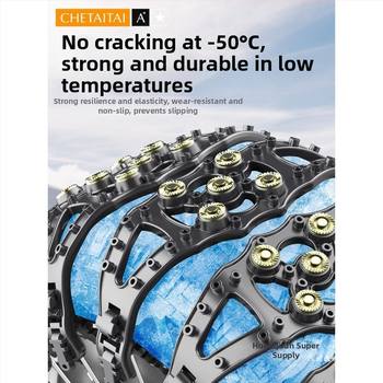 Csúszásgátló hólánc autókhoz és kis SUV-khoz, univerzális, gumiból készült, modell P180-2, cikkszám Ru126