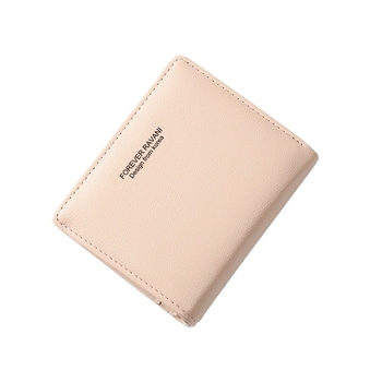 Portofel pentru monede cu fermoar, material PU, stil urban, model monocrom, căptușeală poliester-cotton