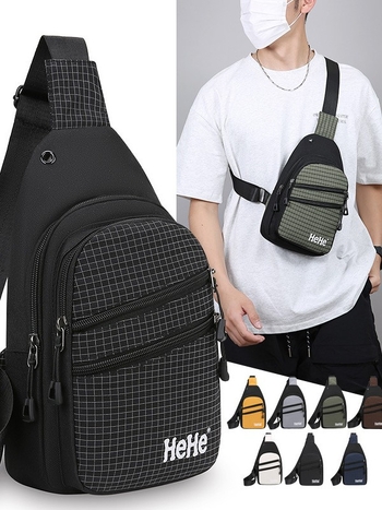 HEHE Ανδρική νάιλον τσάντα ώμου για επαγγελματικές μετακινήσεις — διαπνοή, ultra ελαφριά, ανθεκτική στη φθορά, χωράει 8 ιντσών φορητό υπολογιστή